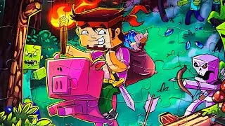 4K Puzzle Puzzle toy from the game Minecraft | Игрушка пазл из игры Майнкрафт