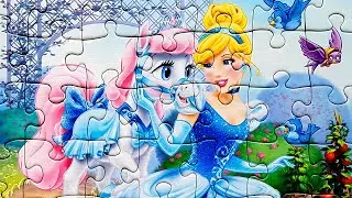 PALACE PETS Disney PRINCESS Rompecabezas de Cenicienta Palace Pets Cinderella Puzzle Video for Kids