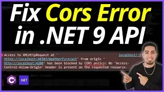 How to fix CORS Errors EASILY in your .NET 9 API!