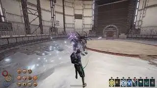 Outward Definitive Edition Unknown Arena Physical Chakram vs Elite Beast Golem