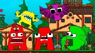 SECRET LEVEL IN ALPHABET LORE VS GARDEN of BAN-BAN 3  ANIMATION