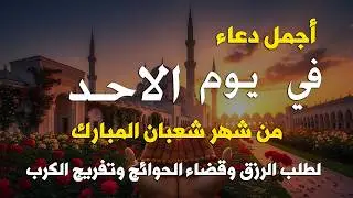 دعاء فى يوم الاثنين المستجاب دعاء يوم 14 من شهر شعبان للرزق والشفاء العاجل وقضاء الحوائج 🤲(4k)