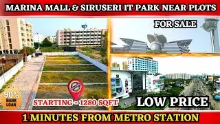 Navalur Land for sale - Low Price | 100% Title Clear Documents | #navalur #omr #siruseri #plots