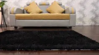 Hand Tufted Shag Polyester Area Rug