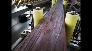 Wpc decking Machine (co-extrusion with online embossing) by recycled PP/PE plastic and wood powder