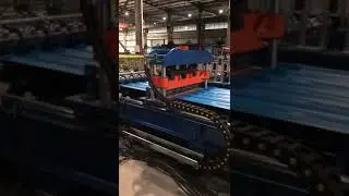 Fly shearing roof machine video