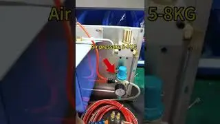 Pneumatic cooling spray pump with pulse frequency regulating lubricating oil or oil-water mixture