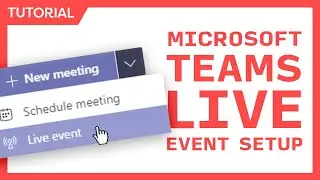 Teams Live Event Setup for User Group Meetings  - Producer and Presenter