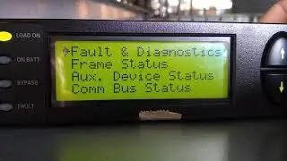 APC symmetra px Raw data location on display for static switch faults