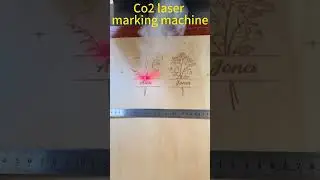 Co2 laser marking machine ，customized logo laser engraved wood