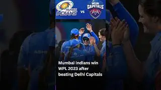 FINAL WPL 2023 | MI Wins WPL FINAL #shorts #wplfinal #wpl2023