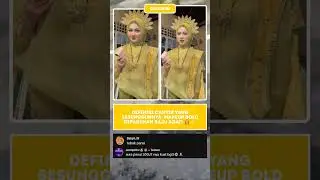 Aura Panai 500JT Kuat Banget! 🤩 Makeup Bold + Baju Adat Paling Cantik! #BajuAdat #Shorts #Viral