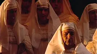 Aida Temple scene with Daniel Sumegi (Ramfis) and Richard Margison (Radames)