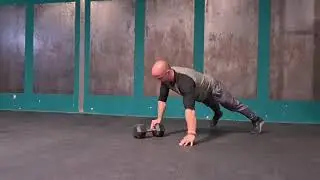 DB Walk Over Push Ups