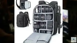 Review - BAGSMART Small Camera Backpack, DSLR SLR Small Camera Bag Fits 13 Inch Laptop, C