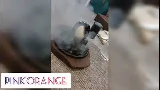 Sizzling brownie Summer Time Yummy 😋😋 Hot Chocolaty Ice cream #pinkorange