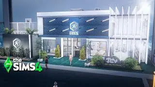 Stunning Modern GYM in San Myshuno - Relaxing Speed Build - THE SIMS 4