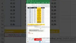 How To Use Index & Match Function #excel #exceltips #excelfansonly #exceltricks  #exceltech #dataana
