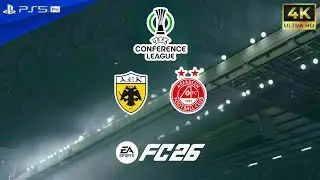FC 26 AEK Athens vs Aberdeen - Conference League 2025 Full Match Highlights | OPAP ARENA | PS5&trade;