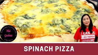 Creamy Spinach Pizza by Mai Goodness | Ala Angel's Pizza | Cheese Stuffed Crust Pizza