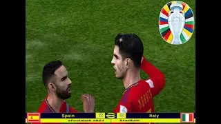 PES 6 GAME NEW (EURO24) Spain 2&ndash;0 Italy (Thursday 06-20-24)