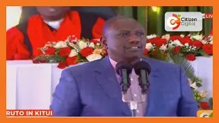 President Ruto attends thanksgiving service in Kitui