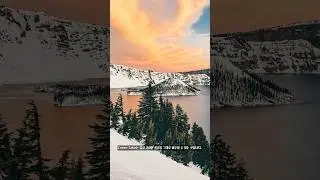 Crater Lake Winter&mdash; 미국에서 가장 깊은 호수The Deep Blue of Crater Lake, Oregon USAcrater lake winter