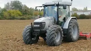 Lavorazione terreno con Lamborghini R4.110 + Erpice rotante Pegoraro - Tractor Plowing -