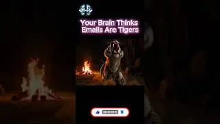 Your Brain Thinks Emails are Tigers.            #stress #stressexplained #science #stressrelief