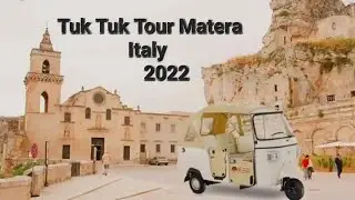 Ape Calessino tour Sassi Di Matera Cave City Italy in the steps of Bond No Time to Die Tuk Tuk tour