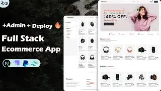 Create Full Stack Ecommerce App Using Next.js, Strapi & Shadcn UI - Nex.js Ecommerce Application