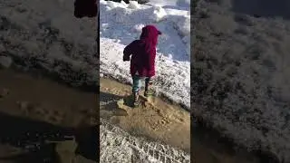 💦 Splashing In A Spring Mud Puddle! 💦 #puddle #asmr #cutetoddlers #mud #spring #fun #cute #good