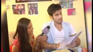 Karan Tacker Gift Segment on India-forums with Krystle Dsouza