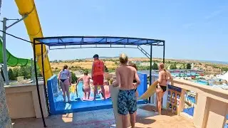 DARE TO SPLASH?! FUN Waterslide Adventure at Europe&rsquo;s LARGEST Water Park Aquaparadise in Nessebar