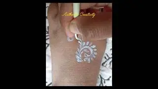 Very easy hand kolka design/ bengali hand kolka design #shorts #youtubeshorts 😊