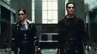 The Matrix - Lobby Shootout - With Sound Effects Only No Music