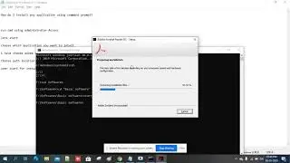 install any application using command prompt