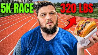 320lb Guy Tries Running His First 5K -- Wellfit TM010 Treadmill
