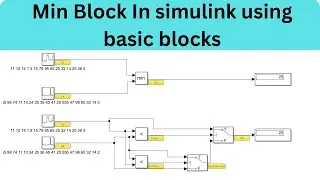 Min Value find without using min block in simulink #matlab #simulink #implementation #developement