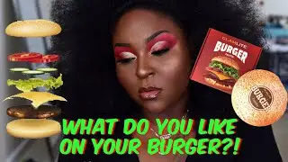 WHAT DO YOU LIKE ON YOUR BURGER?! | GLAMLITE BURGER PALETTE SWATCHES & REVIEW