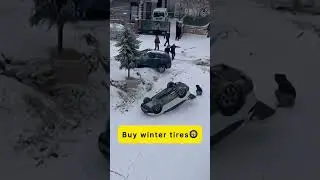 Winter Driving Fail (Everyone&rsquo;s OK) 😅