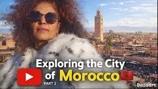 Exploring the city of Morocco 🇲🇦in 4K- walking through the city