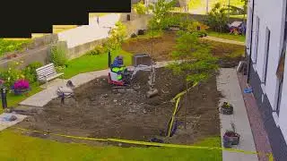 The transformation of the garden that we built 2018 at the CLAN Centre