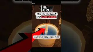 Day 5 of trying Subscriber's Recipe in The Forge #roblox #robloxshorts #robloxedit