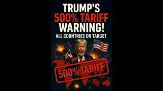 Trump's ki 500% Tariff Warning To All World #donaldtrump #tradewar #warning #shorts