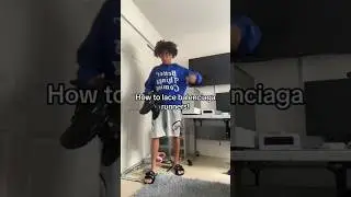 How to lace balenciaga runners #youtubeshorts #sneakers #lace #balenciagarunners #Marlin