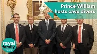 Prince William hosts cave divers involved in Thai rescue ops