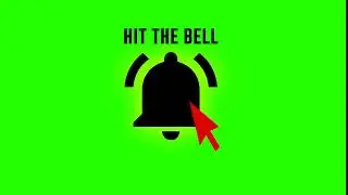 YouTube Notification  BELL Animation Green Screen (IF USE CREDIT )