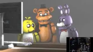 [FNAF SFM] Freddy Chica and Bonnie React to Sister Location VIDEO TRAILER Reaction Animation Typhoon