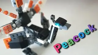 Unofficial LEGO - PEACOCK - DECOOL - 3122 - 3 in 1 [Peacock Bird - OVERVIEW]